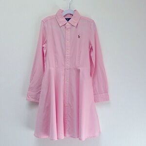 Ralph Lauren  Cotton Button Down shirt dress 【Size: 7 & 8 】